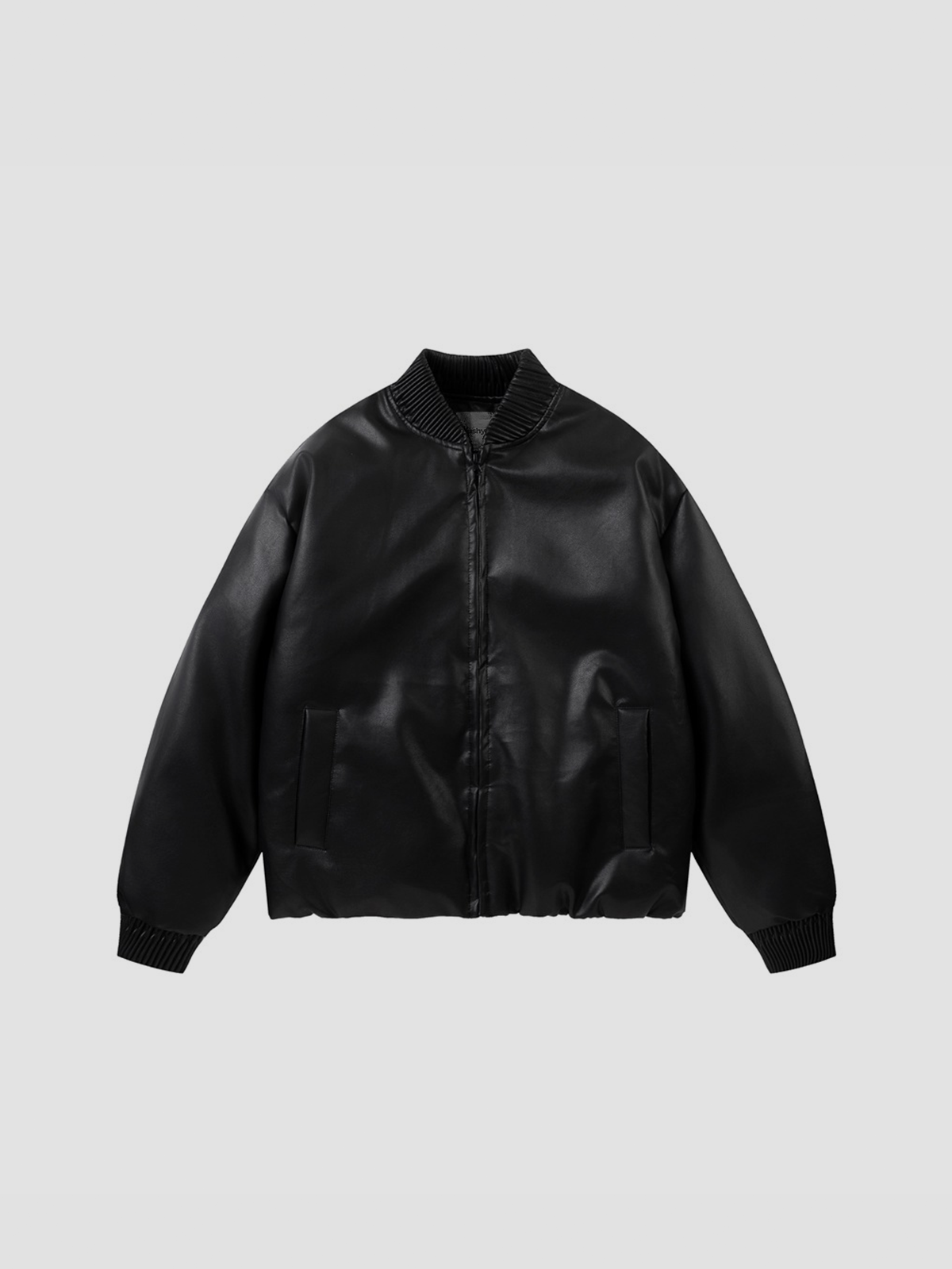 Fushya Puff Oversized Leather Jacket