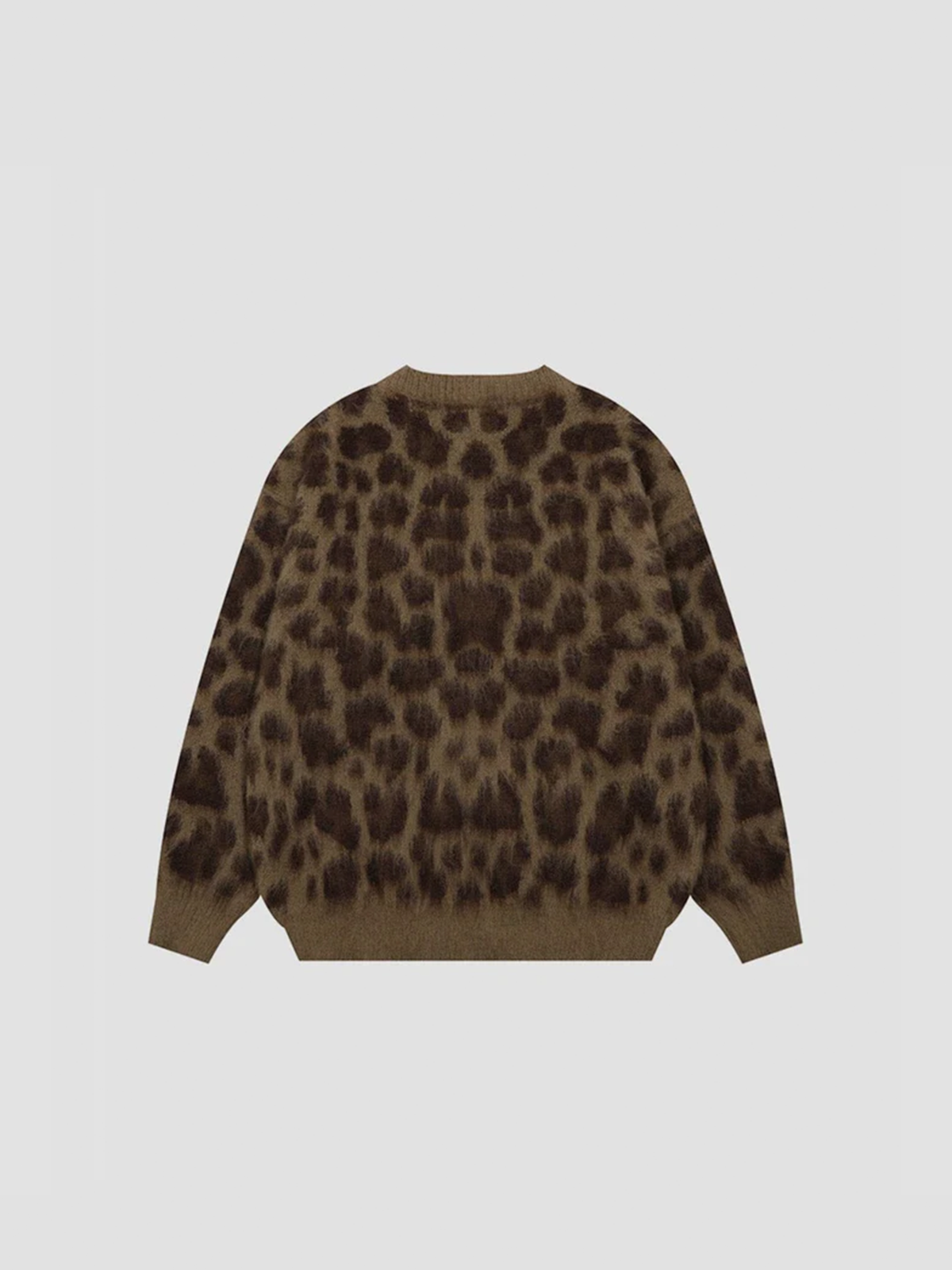 Fushya "80s" Leopard Oversized Cardigan