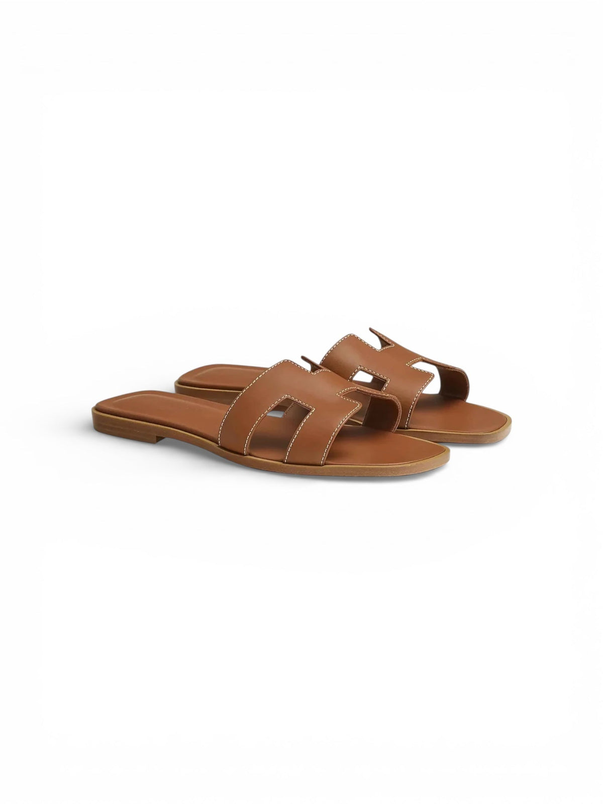 Davenzarry - Hermès Oran Sandal Box Calfskin Gold - Image 1
