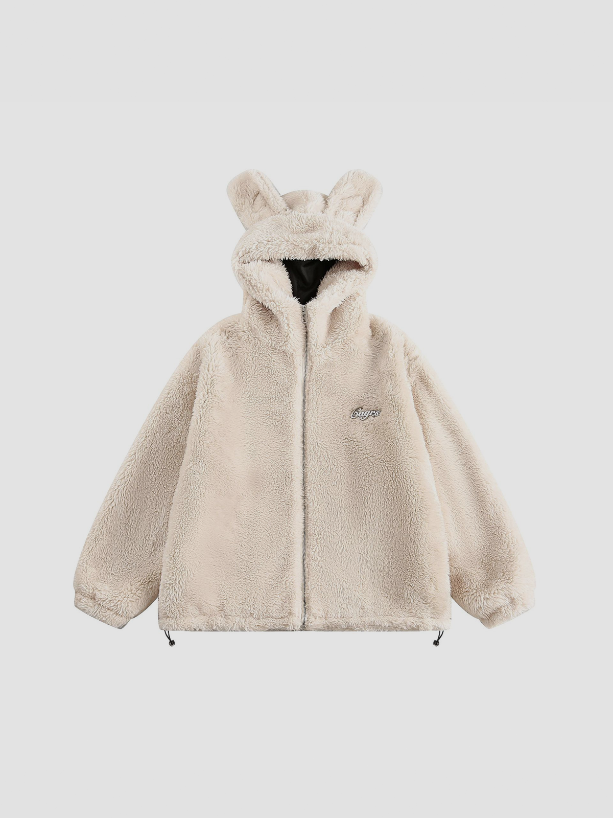 Fushya Rabbit Oversized Zip Hoodie