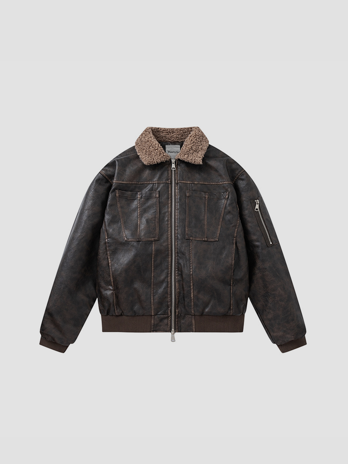 Fushya High School Vintage Leather Jacket