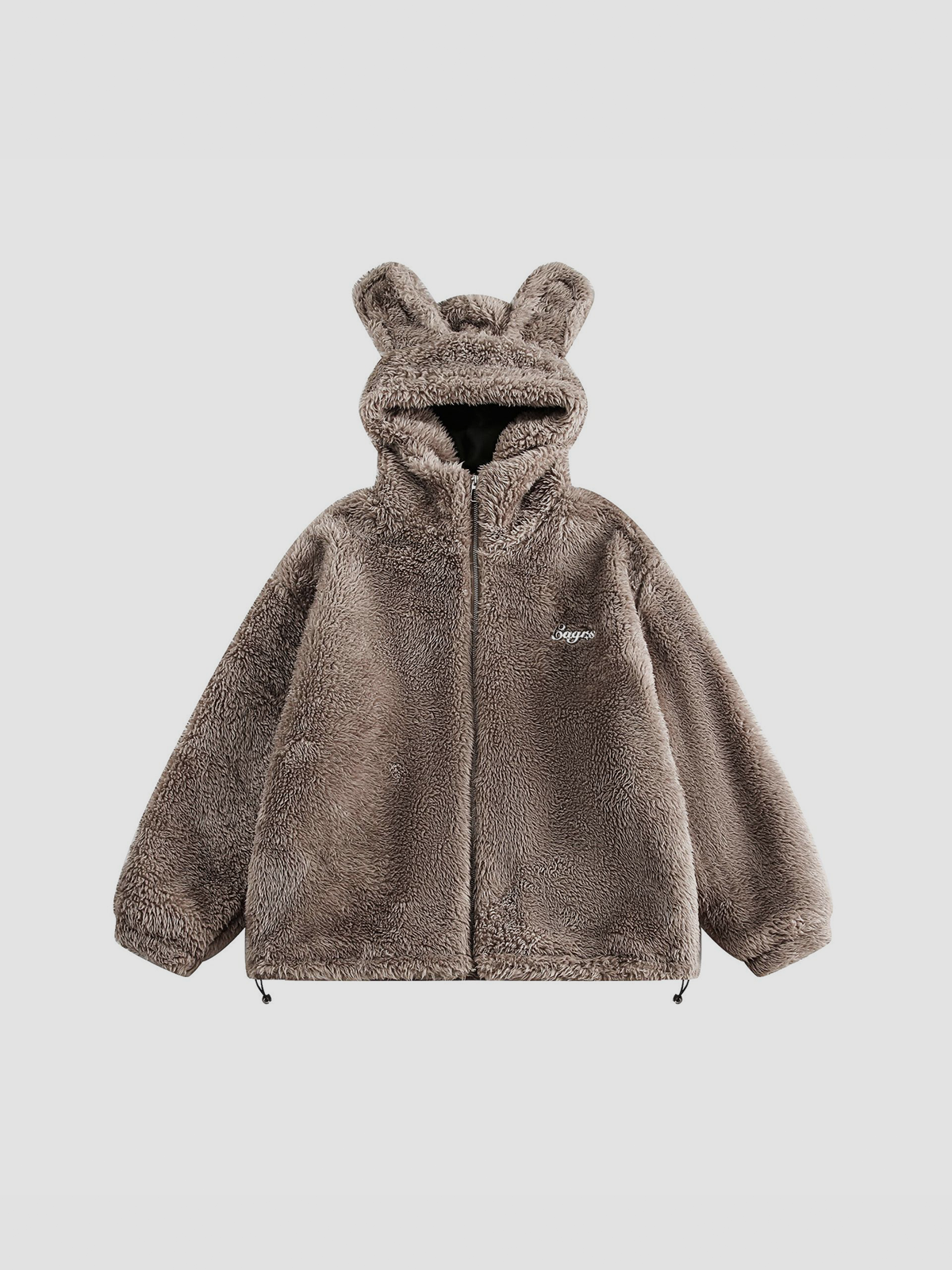 Fushya Rabbit Oversized Zip Hoodie