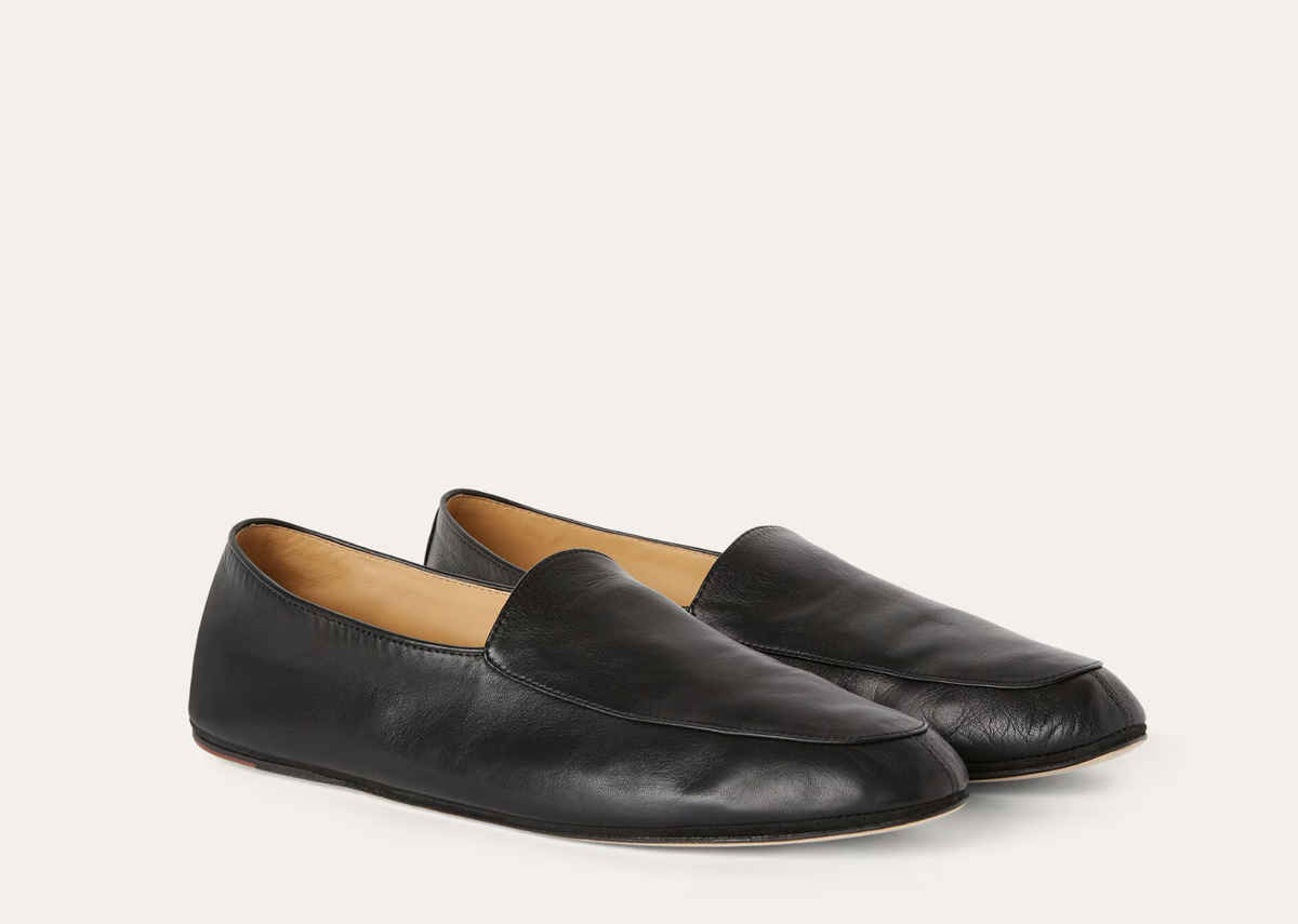 Davenzarry | Loro Piana Anton Walk Loafer Lambskin Black | View 2