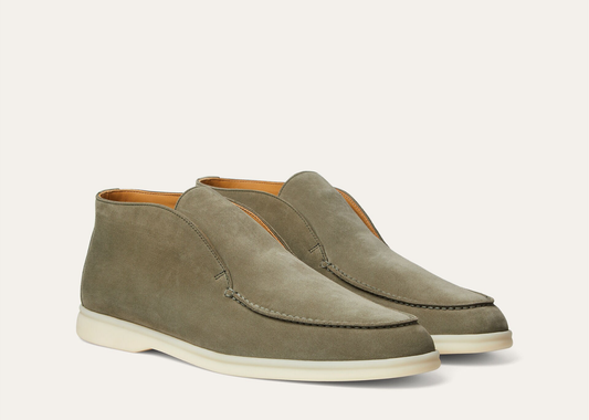 Davenzarry | Loro Piana Open Walk Ankle Boot Suede Cucunci | View 2