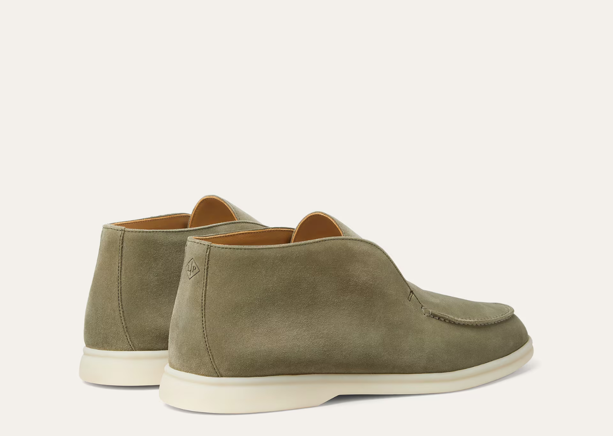 Davenzarry | Loro Piana Open Walk Ankle Boot Suede Cucunci | View 3