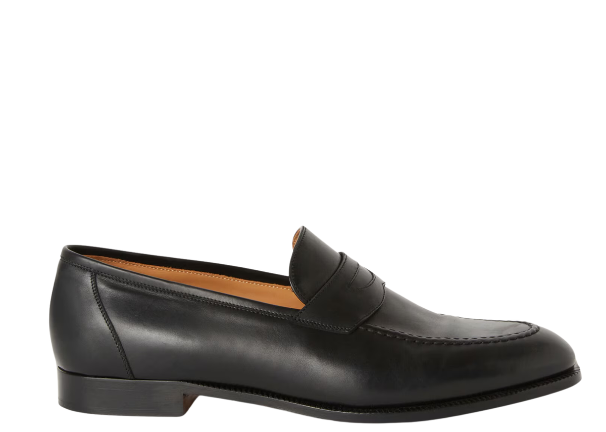 Davenzarry | Loro Piana Sergio Loafer Calfskin Black | View 1
