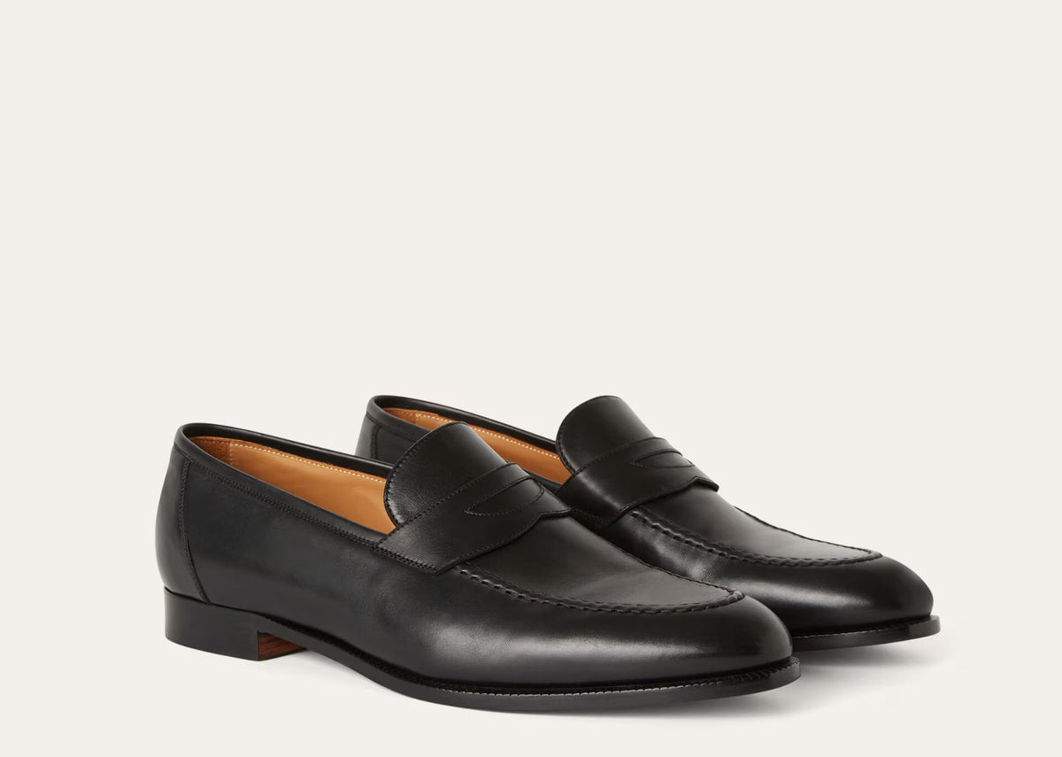 Davenzarry | Loro Piana Sergio Loafer Calfskin Black | View 2