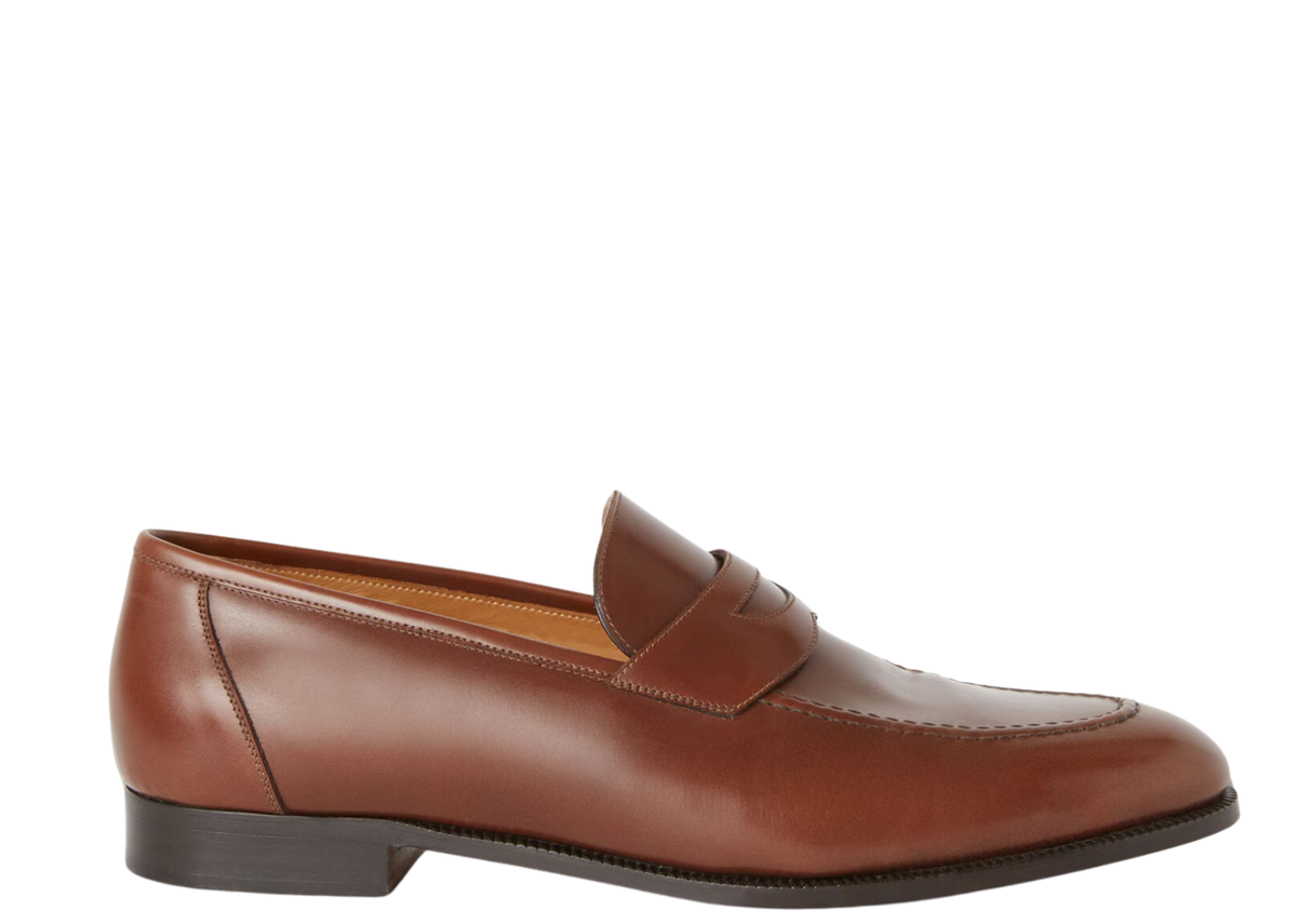 Davenzarry | Loro Piana Sergio Loafer Calfskin Cuoio Inglese | View 1