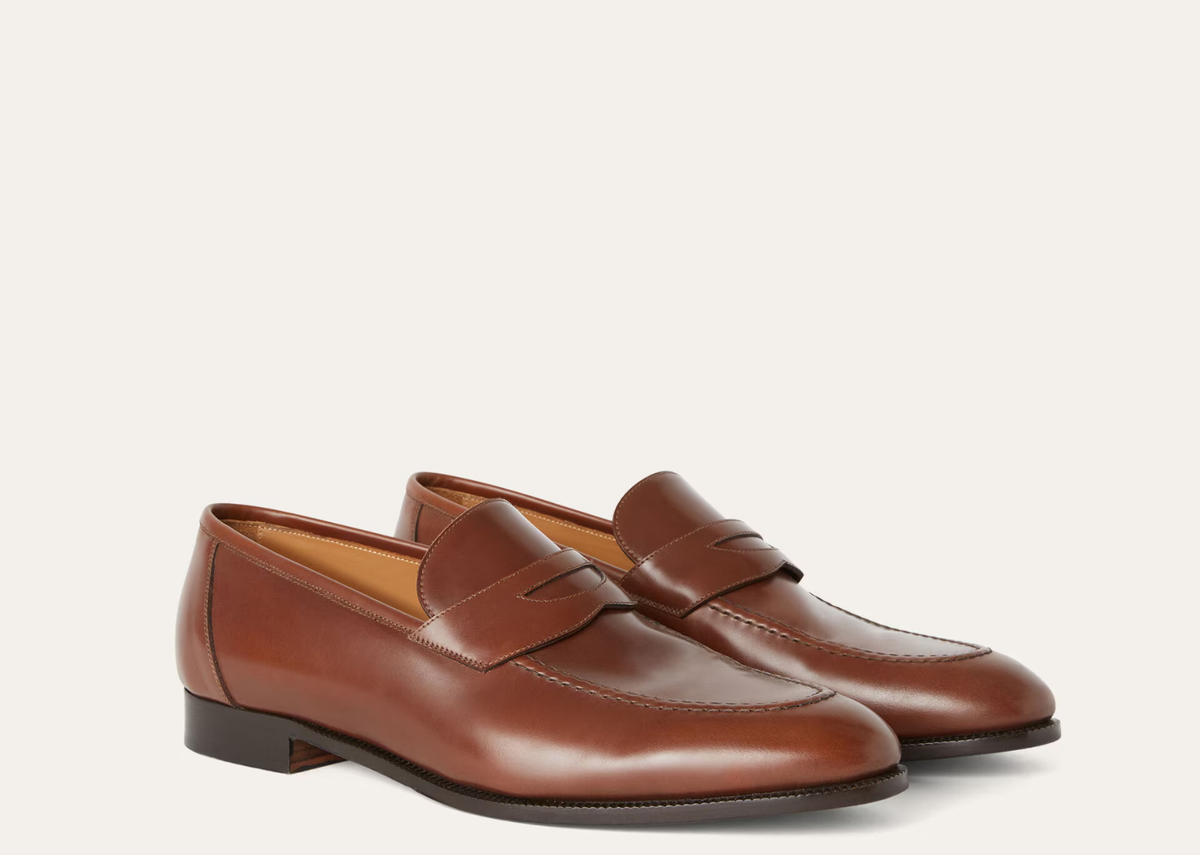 Davenzarry | Loro Piana Sergio Loafer Calfskin Cuoio Inglese | View 2