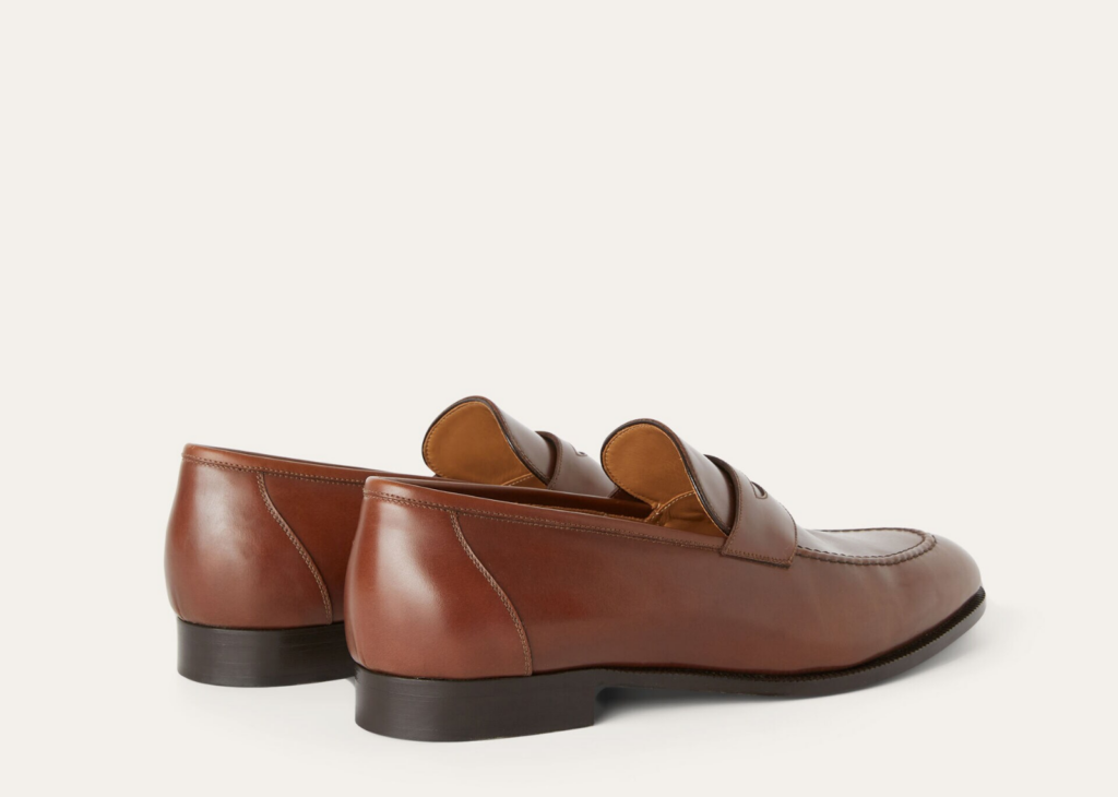 Davenzarry | Loro Piana Sergio Loafer Calfskin Cuoio Inglese | View 6