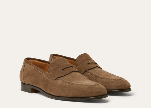 Davenzarry | Loro Piana Sergio Loafer Ox Leather Dusk | View 2