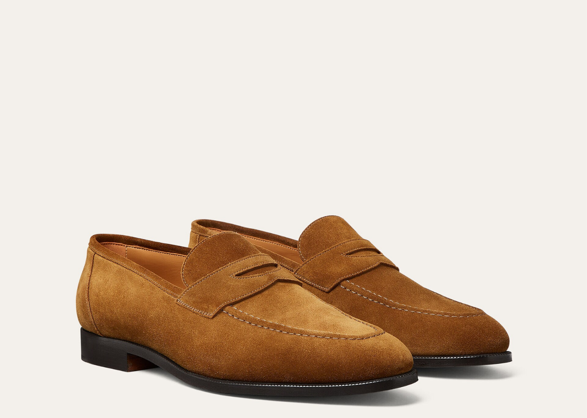 Davenzarry | Loro Piana Sergio Loafer Ox Leather Tan | View 2