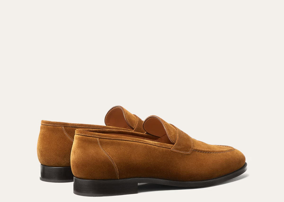 Davenzarry | Loro Piana Sergio Loafer Ox Leather Tan | View 3