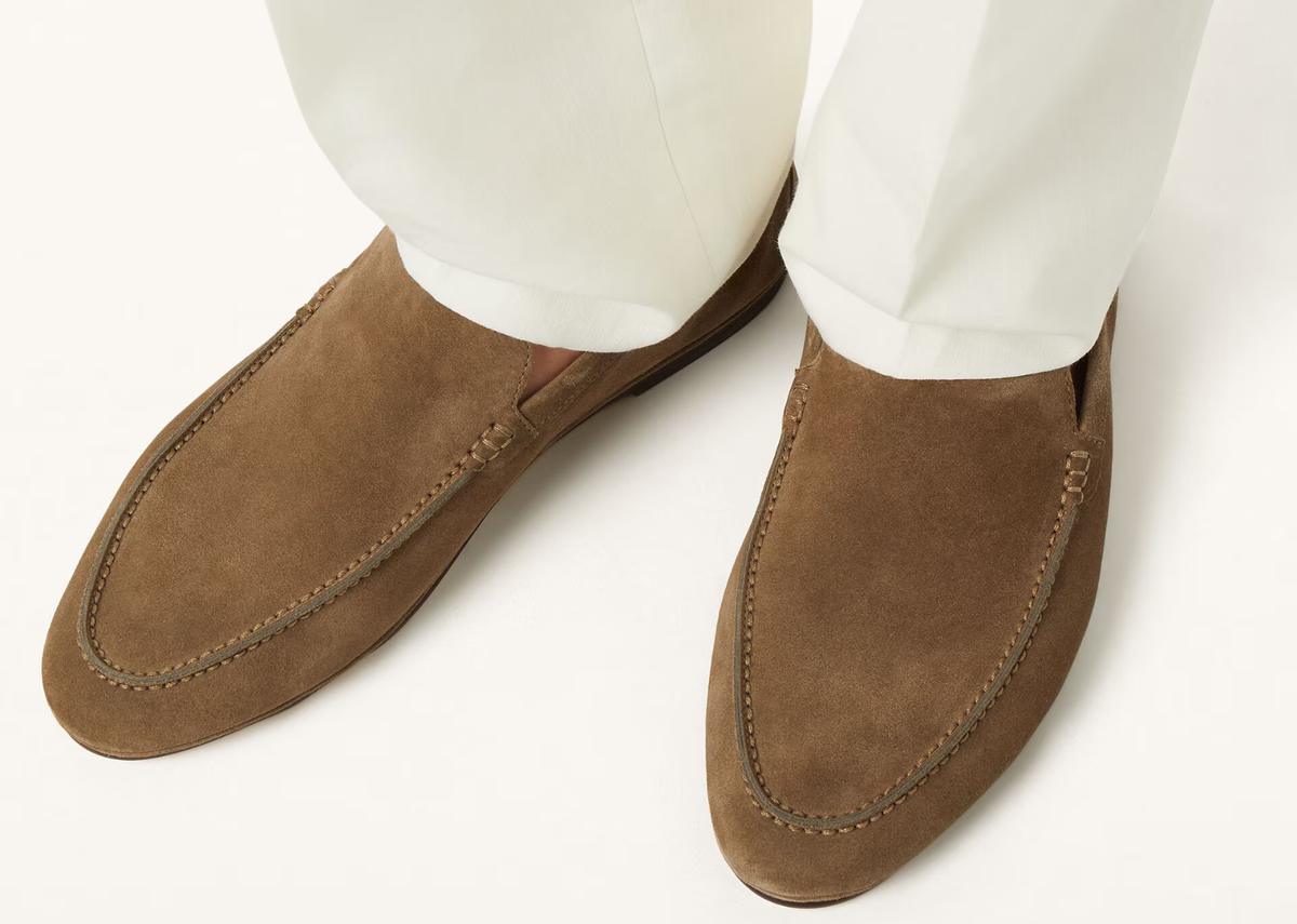 Davenzarry | Loro Piana Summer Anton Walk Loafer Suede Multicolor | View 5
