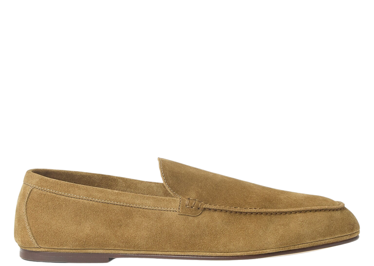 Davenzarry | Loro Piana Summer Anton Walk Loafer Suede Savana Bark | View 1