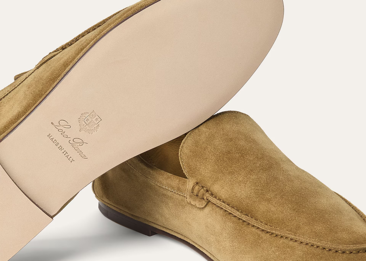 Davenzarry | Loro Piana Summer Anton Walk Loafer Suede Savana Bark | View 4