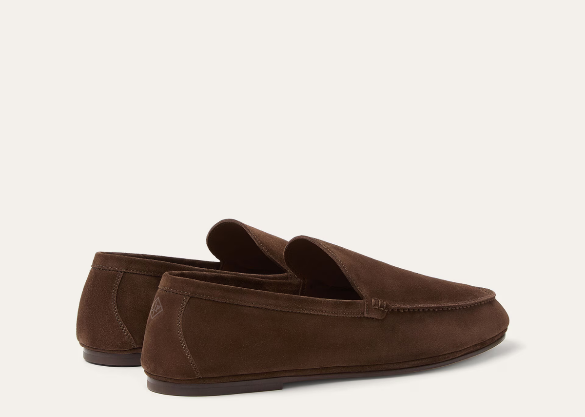 Davenzarry | Loro Piana Summer Anton Walk Loafer Suede Terra | View 3