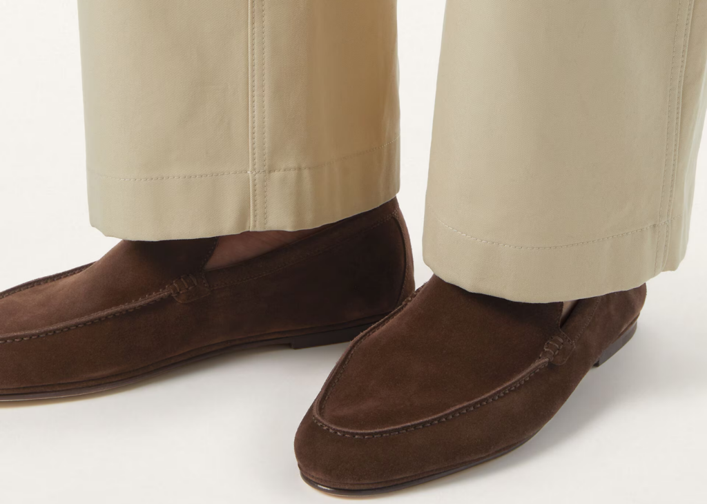 Davenzarry | Loro Piana Summer Anton Walk Loafer Suede Terra | View 10