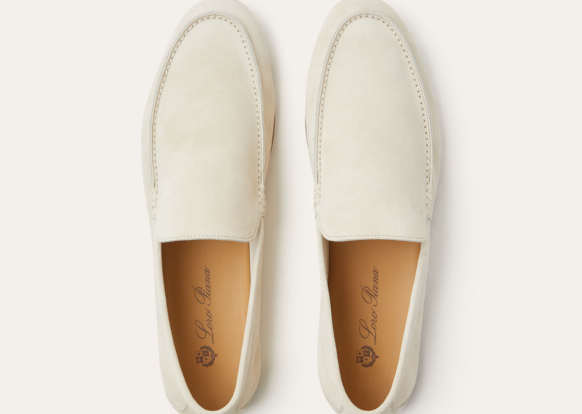 Davenzarry | Loro Piana Summer Anton Walk Loafer Suede Yogurt | View 5