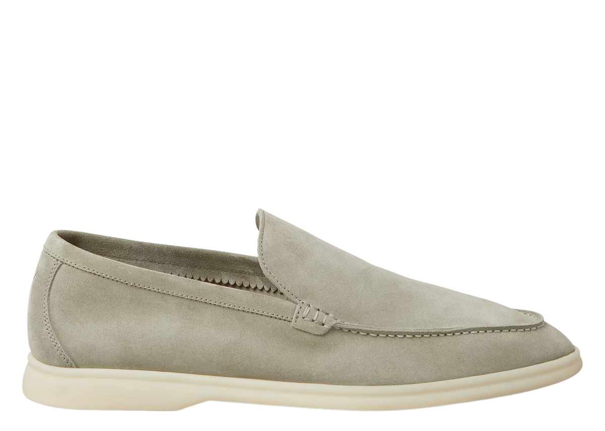 Davenzarry | Loro Piana Summer Walk Loafer Suede Wild Desert Sage | View 1