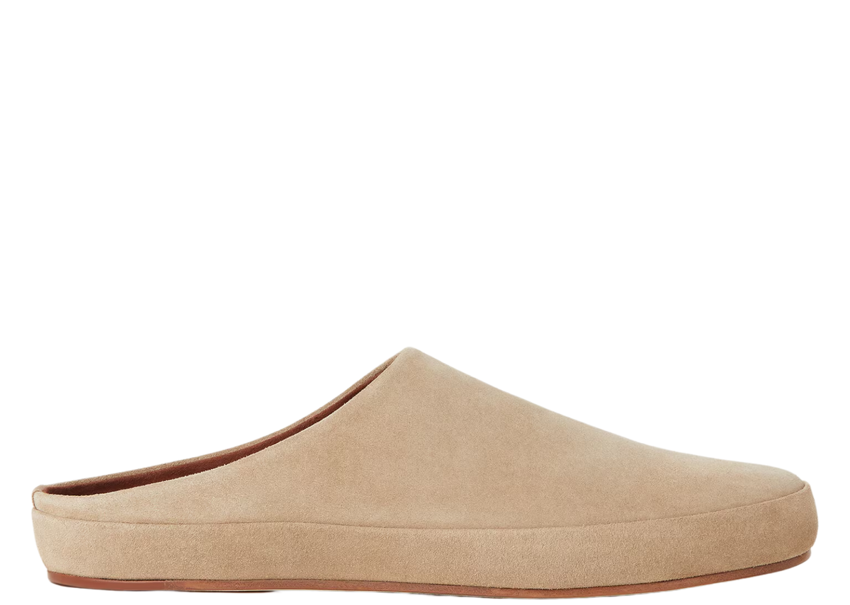 Davenzarry | Loro Piana Tomori Walk Mule Suede Dark Birch | View 1
