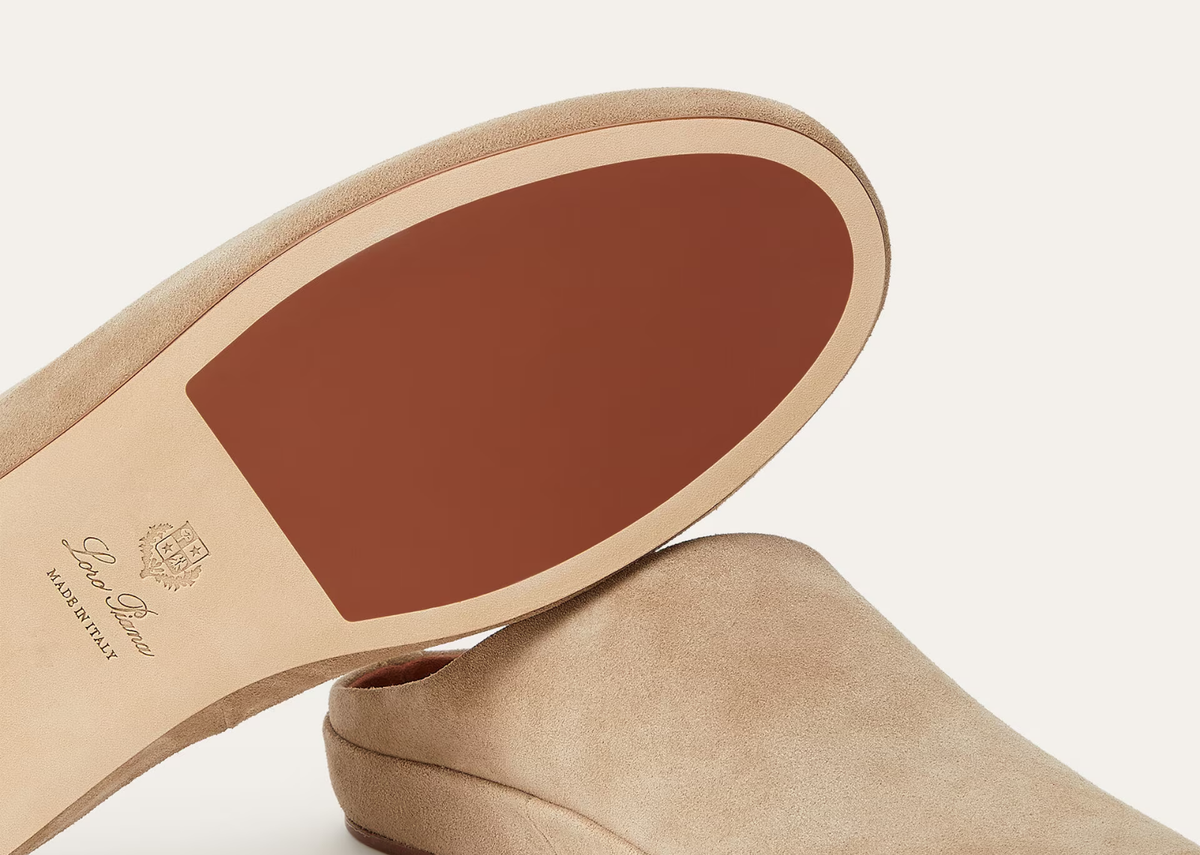 Davenzarry | Loro Piana Tomori Walk Mule Suede Dark Birch | View 4