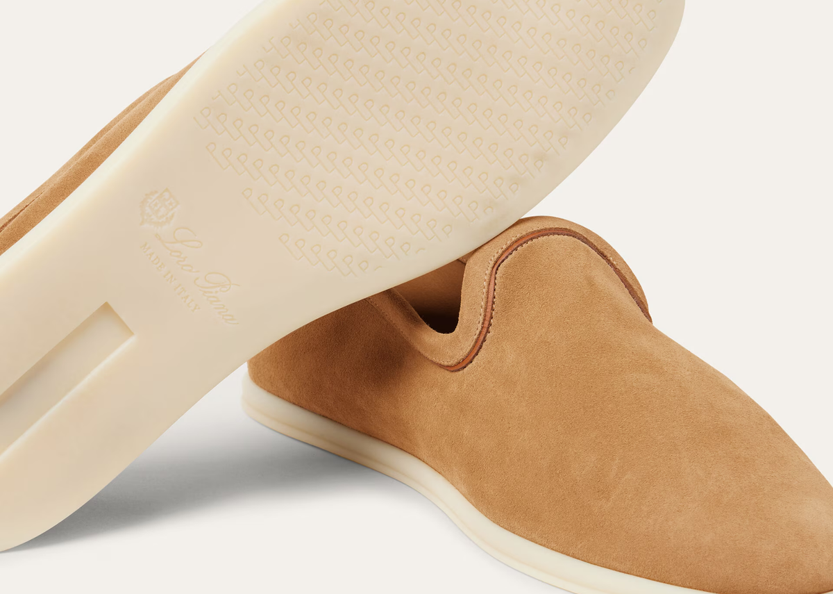 Davenzarry | Loro Piana Venice Walk Loafer Suede Classic Camel | View 4