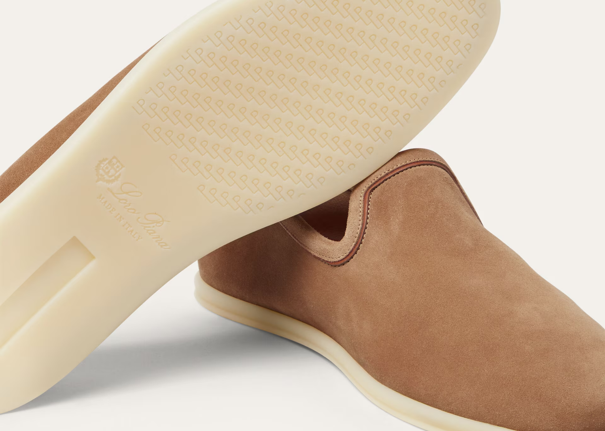 Davenzarry | Loro Piana Venice Walk Loafer Suede Dark Birch | View 4