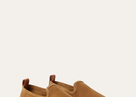 Davenzarry | Loro Piana Venice Walk Loafer Suede Light Sand Dune | View 2