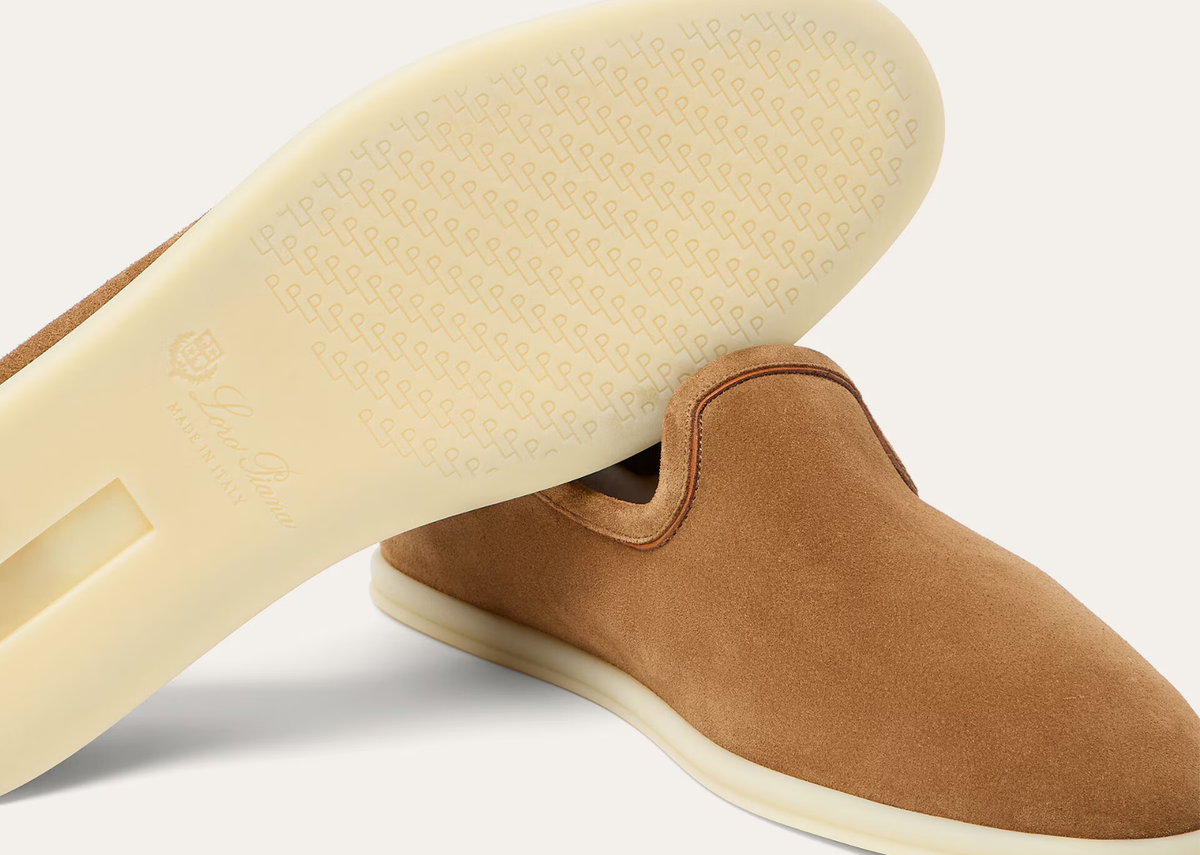 Davenzarry | Loro Piana Venice Walk Loafer Suede Light Sand Dune | View 4