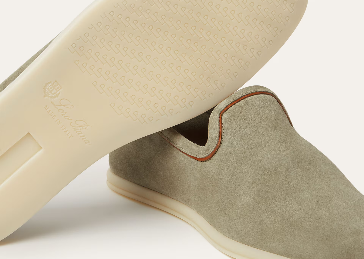Davenzarry | Loro Piana Venice Walk Loafer Suede Wild Desert Sage | View 4