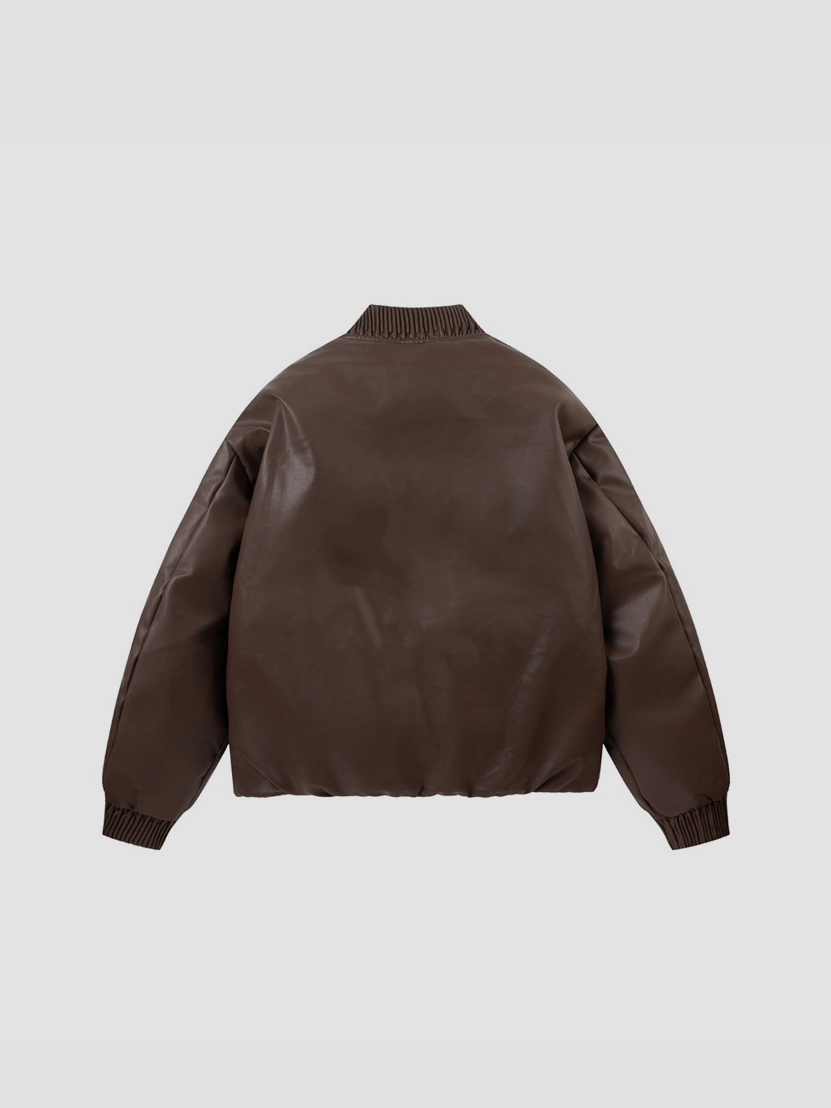 Fushya Puff Oversized Leather Jacket