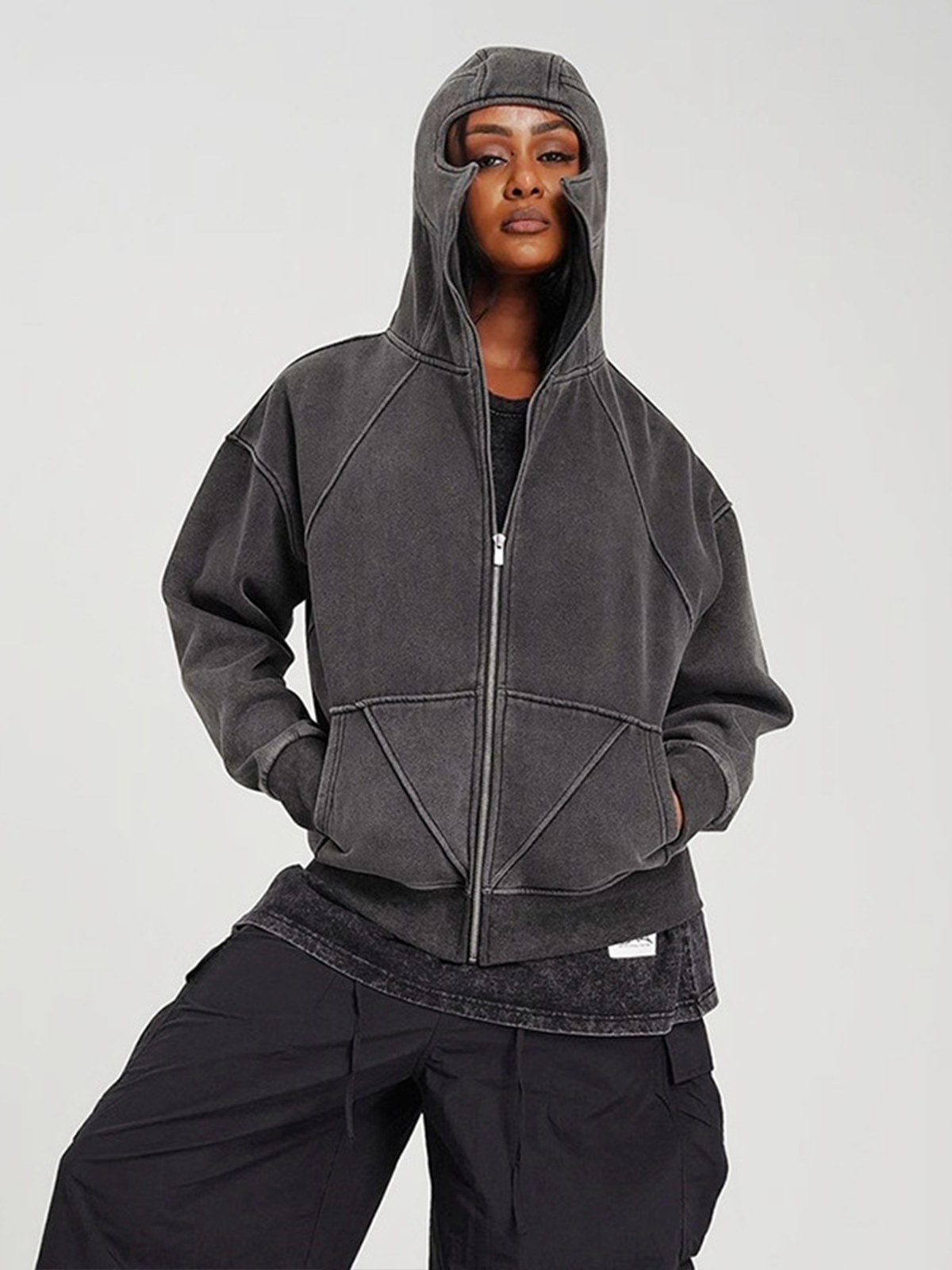 Fushya Wash Full Zip Hoodie