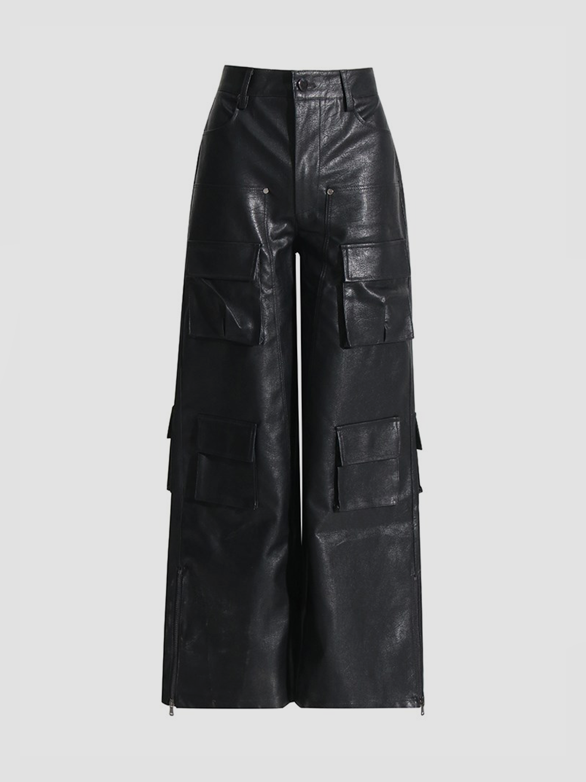 Fushya "Street Star" Zasy Baggy Leather Jean