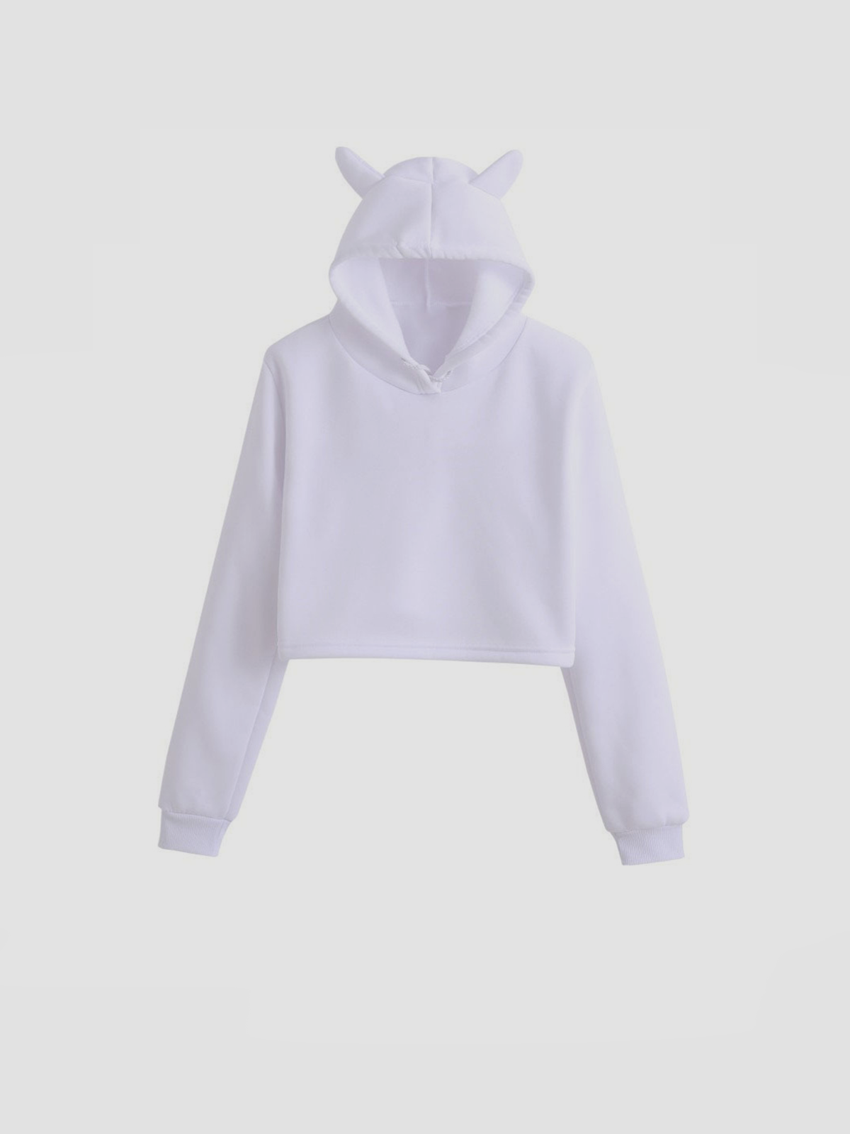 Fushya Horns Cropped Hoodie