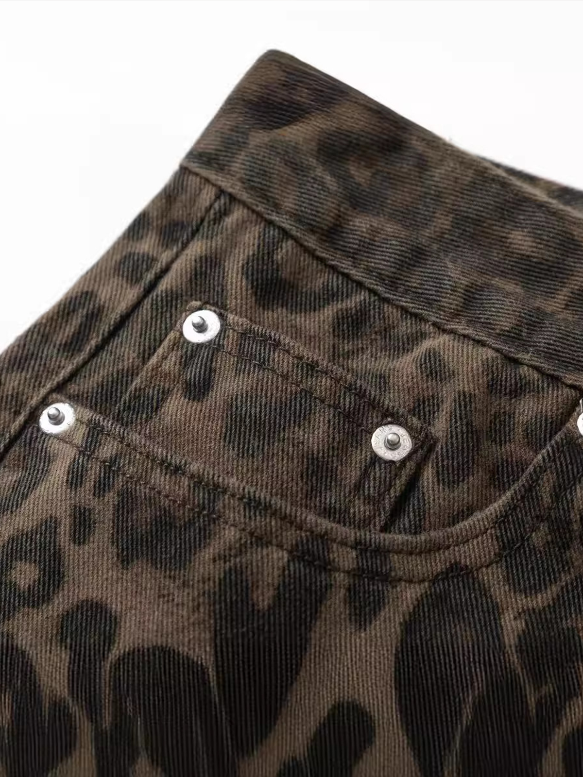 Fushya "Street Star" Leopard Baggy Jean