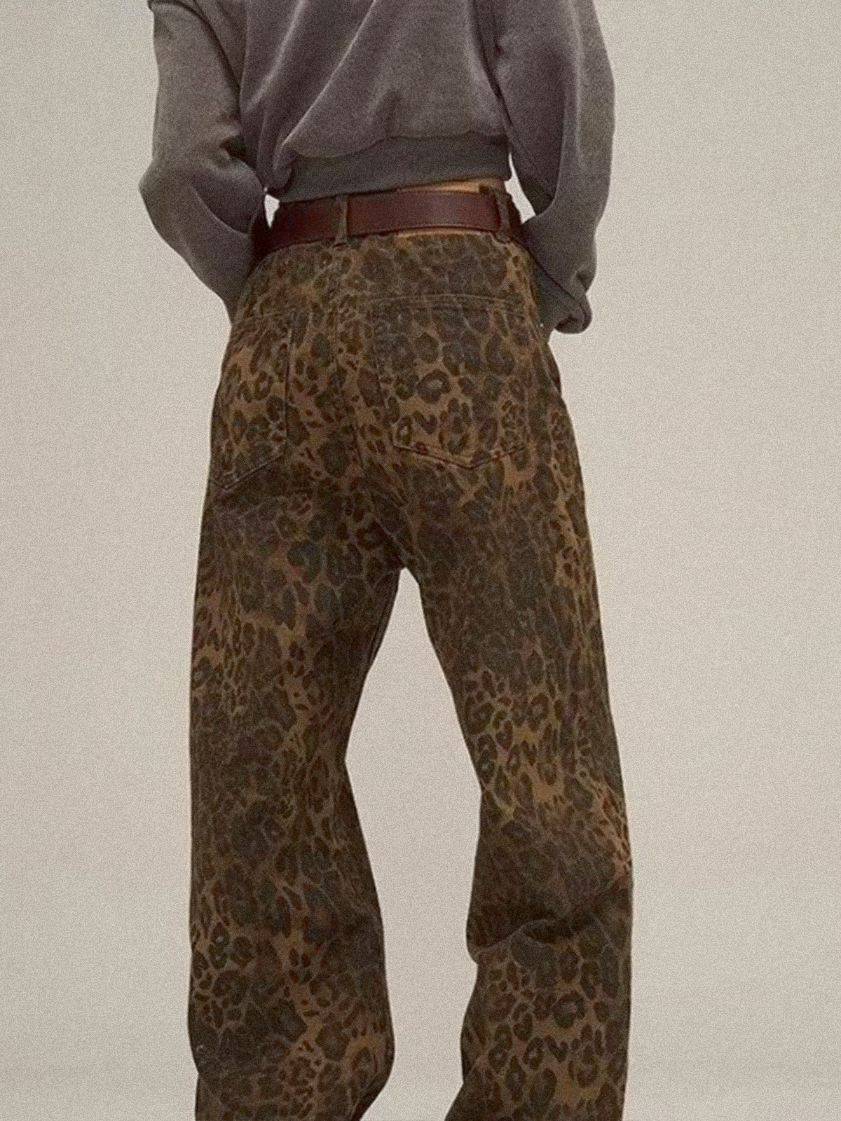 Fushya "Street Star" Leopard Baggy Jean