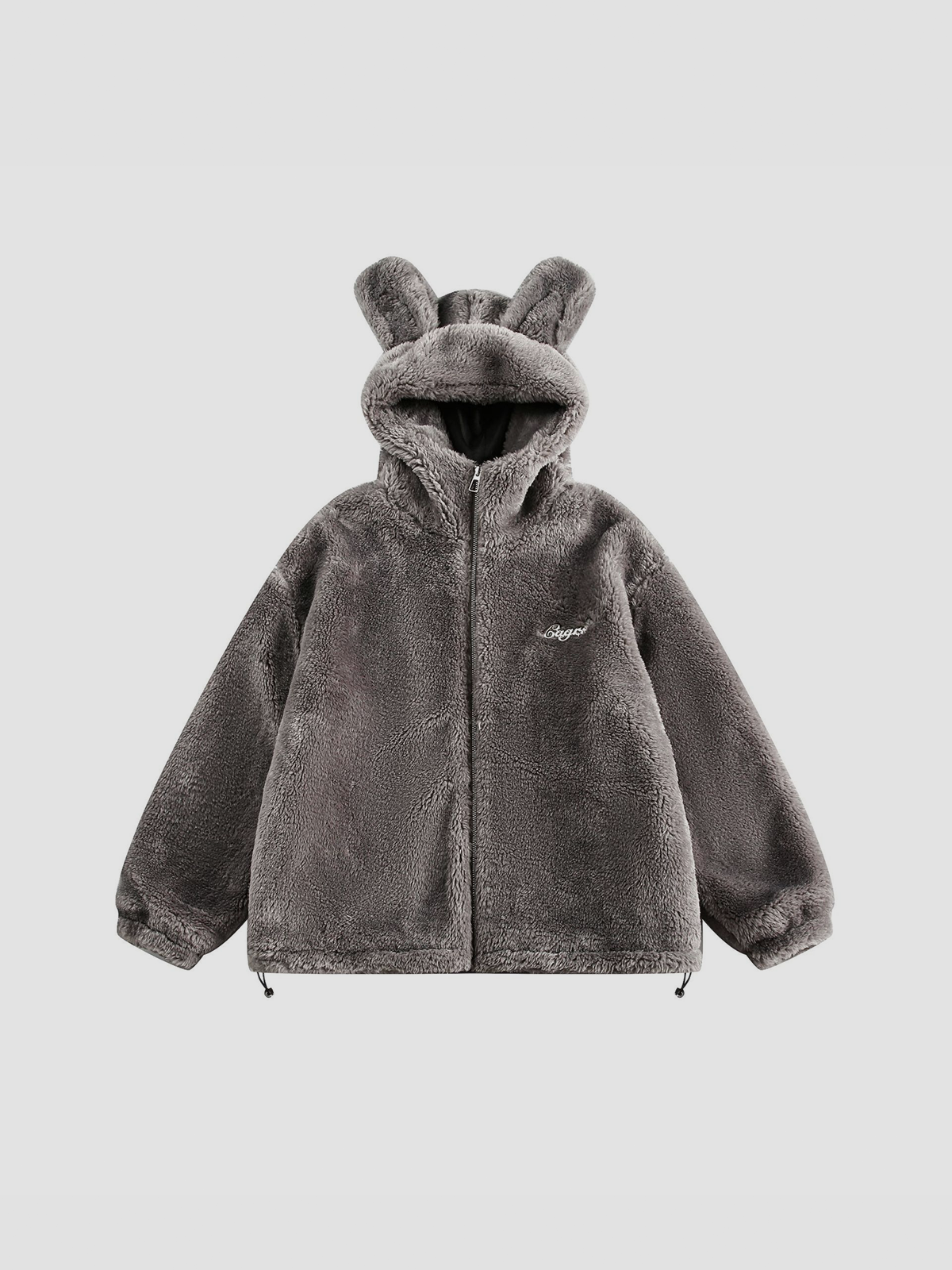 Fushya Rabbit Oversized Zip Hoodie